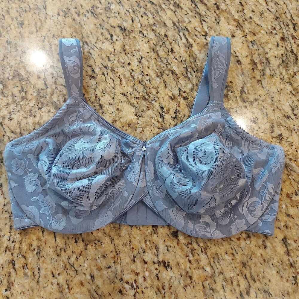 Wacoal Awareness Bra Size 38DD Underwire Style 85567 Seamless Gray Unlined